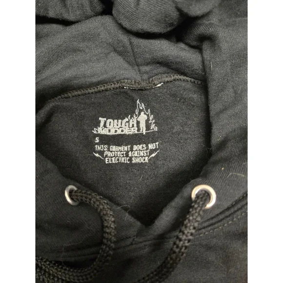 Unisex Tough Mudder Black with Orange Graphic Hoodie Size S - Picture 3 of 5